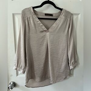 Champagne satin work blouse